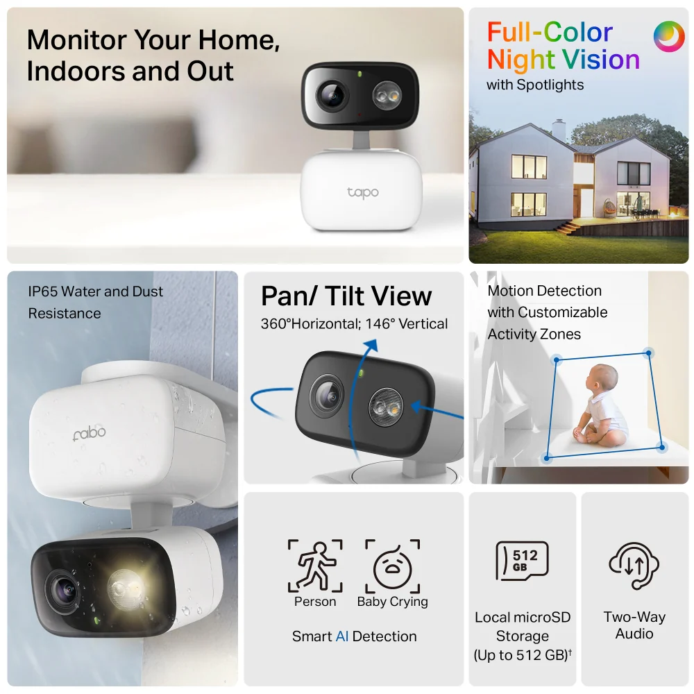 Tapo C206 | Indoor/Outdoor Security Wi-Fi Camera, 1080P, AI Detection - Image 2