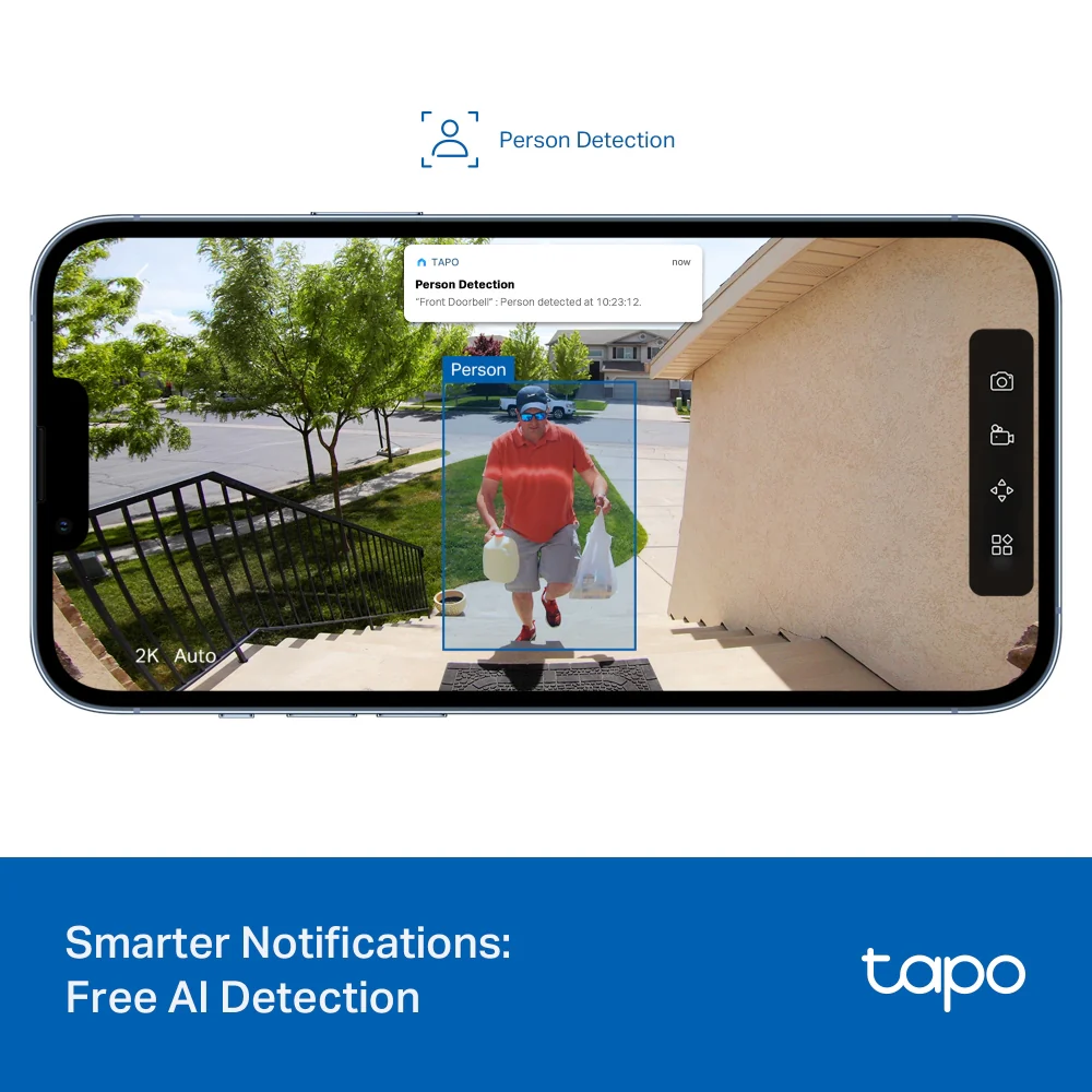 Tapo D205 | Smart Video Doorbell Mini, 2K, AI Detection - Image 5