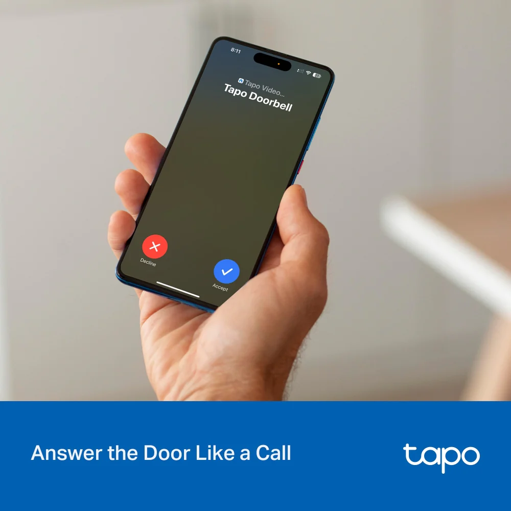 Tapo D205 | Smart Video Doorbell Mini, 2K, AI Detection - Image 6