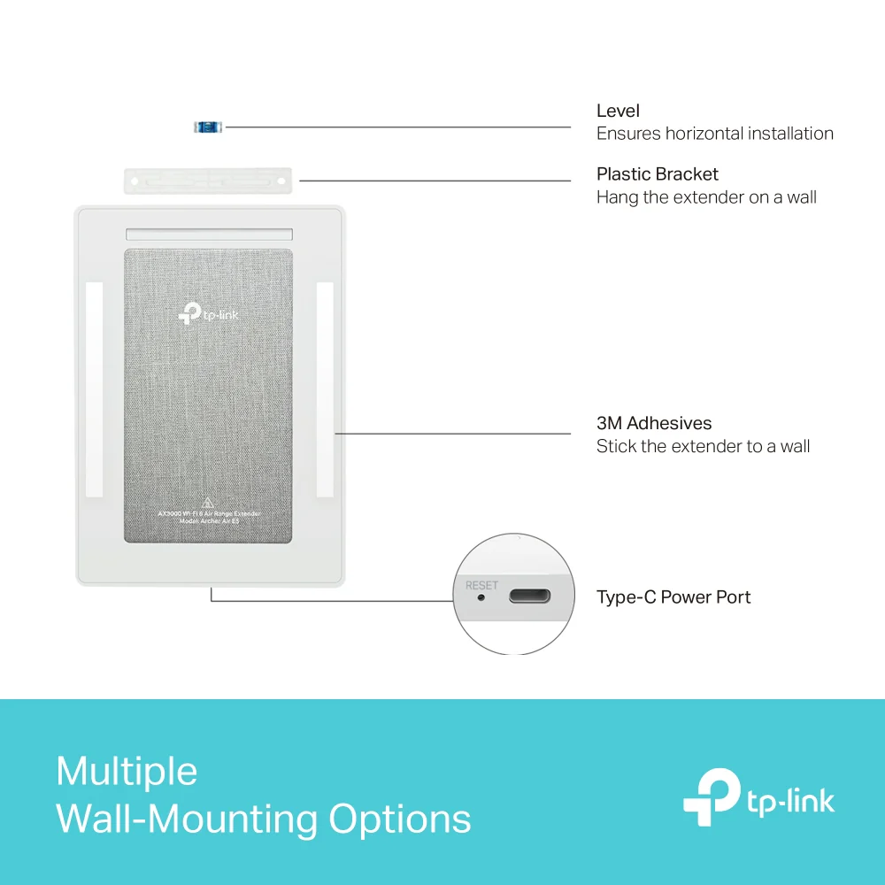 Archer Air E5 | AX3000 Dual-Band Wi-Fi 6 Air Range Extender - Image 5
