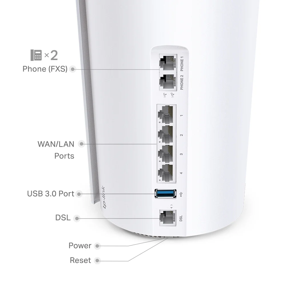 Deco X73-DSL(2-pack) - Refurbished | AX5400 VDSL Whole Home Mesh Wi-Fi 6 Modem Router - Image 5