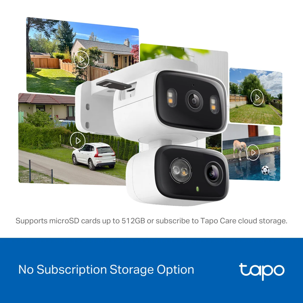 Care for Every Corner Kit - Dual-Lens Pan/Tilt Security Camera + Smart Remote Dimmer Switch + Smart Hub + Free SD Card - Image 5