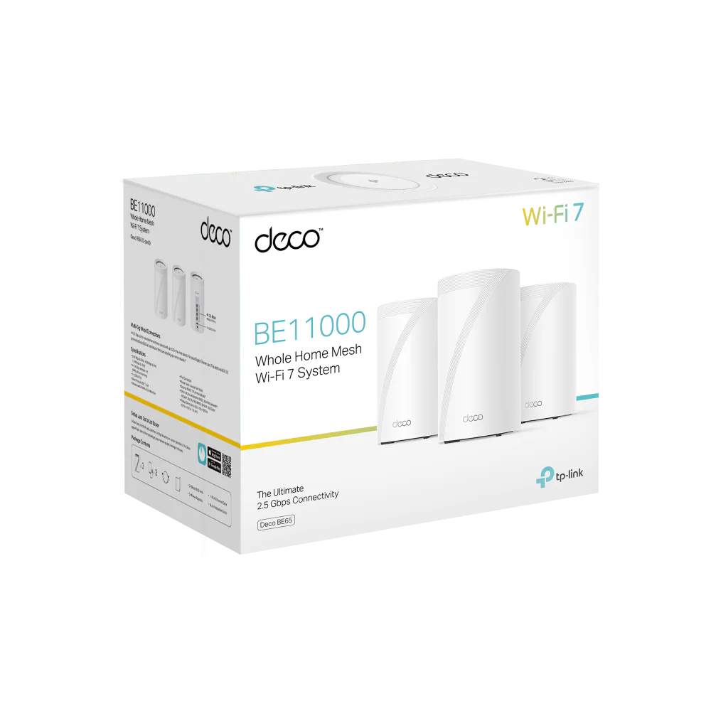 Deco BE65(3-pack)-Refurbished | BE11000 Whole Home Mesh Wi-Fi 7 System - Image 11