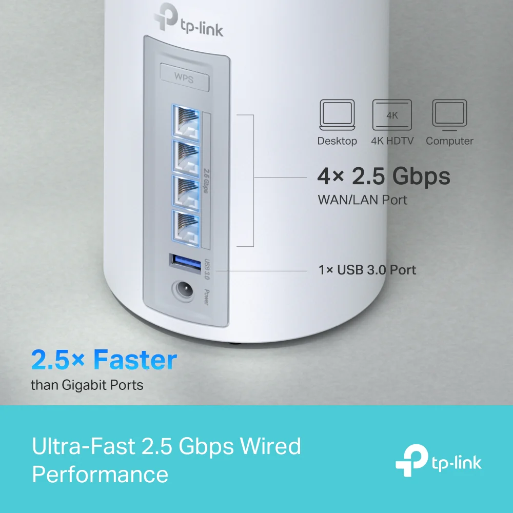 Deco BE65(3-pack)-Refurbished | BE11000 Whole Home Mesh Wi-Fi 7 System - Image 8