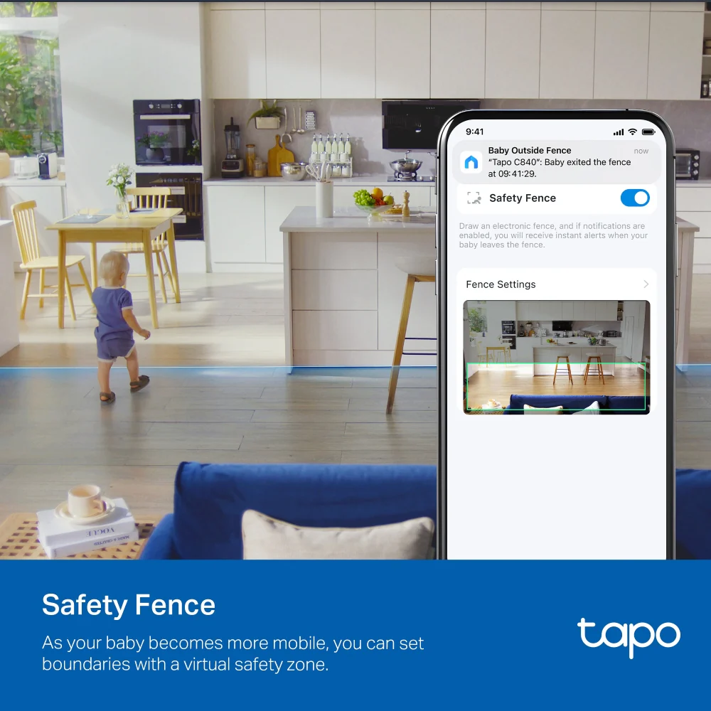 Tapo C840 | Dual-Lens Smart Baby Camera, 2K + 1080P, Baby Cry Detection - Image 9
