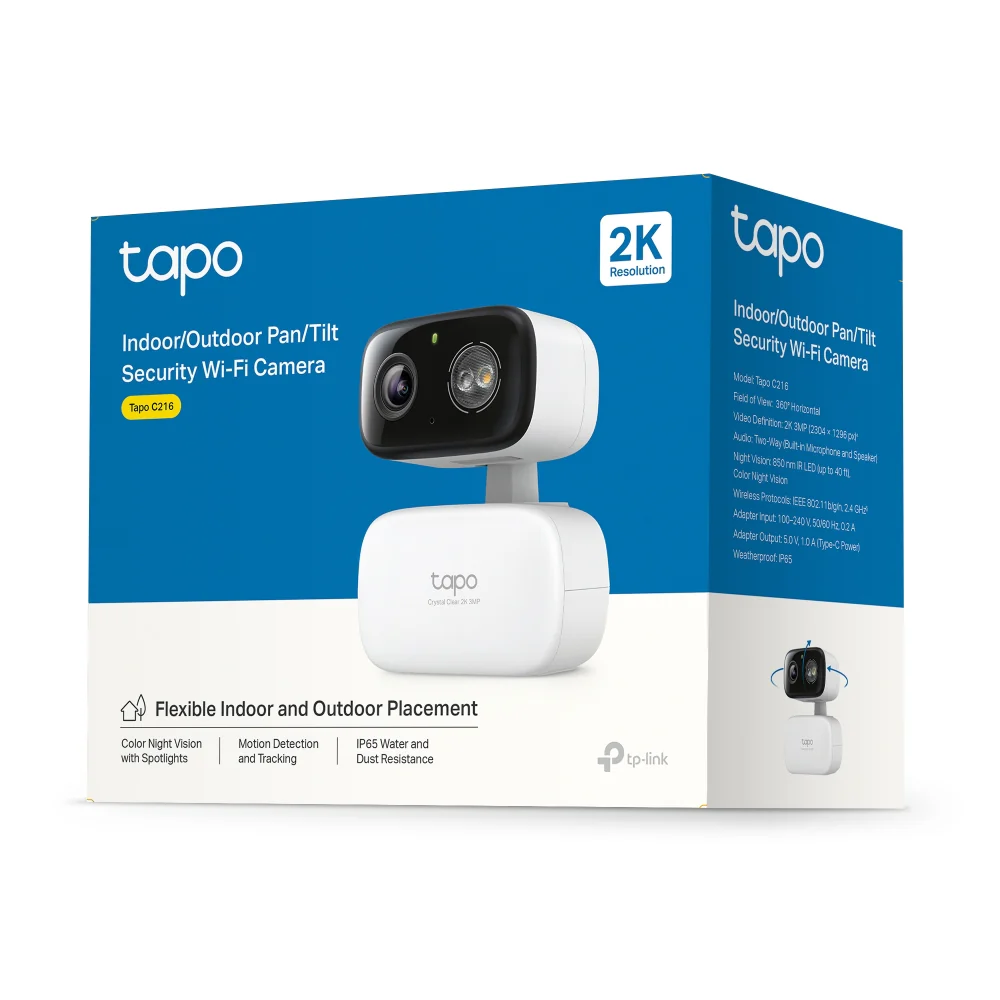 Tapo C216 | Pan/Tilt Wi-Fi Security Camera, 2K QHD, AI Tracking - Image 14