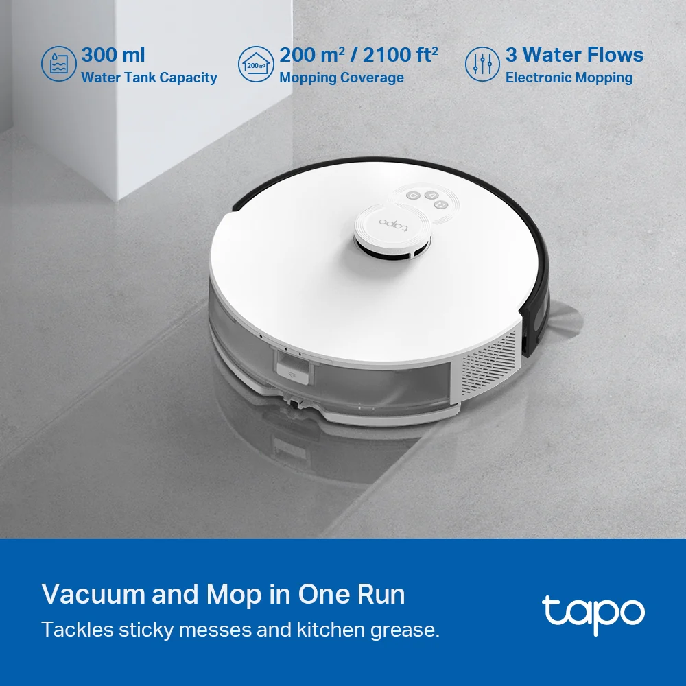 Tapo RV30C Mop | Robot Vacuum & Mop, 4200Pa Suction, LiDAR Navigation - Image 8