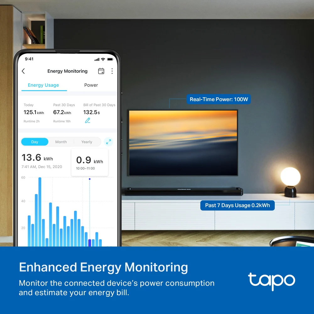 Tapo P110M | Mini Smart Wi-Fi Plug, Energy Monitoring - Image 6