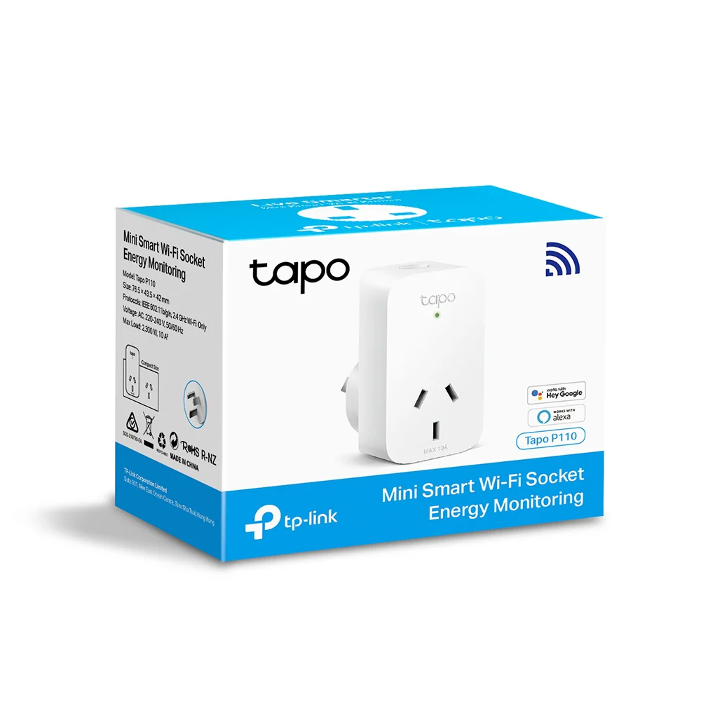 Tapo P110 | Mini Smart Wi-Fi Socket, Energy Monitoring, App & Voice Control - Image 8