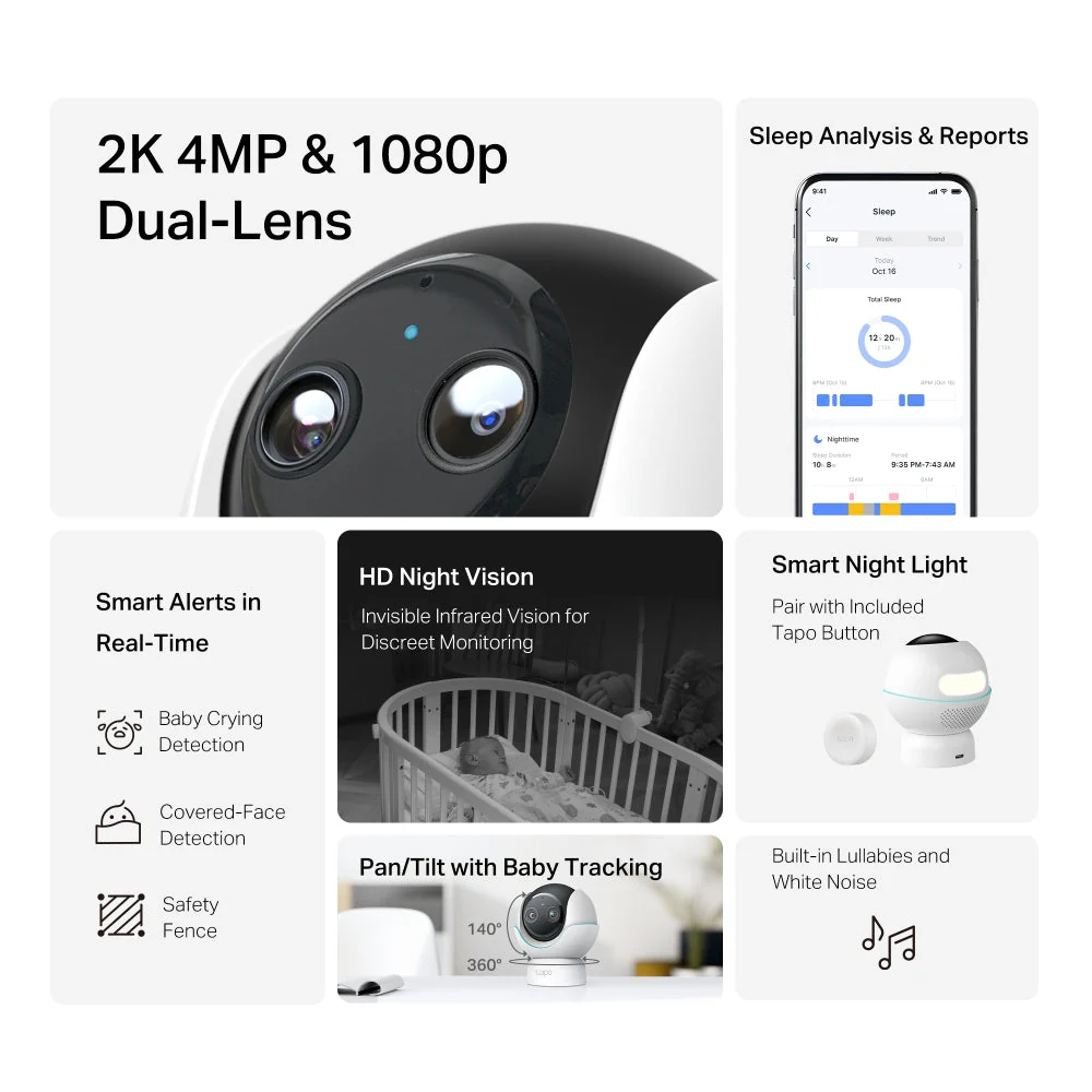 Moments That Matter Kit - 2 Dual-Lens Cameras + Smart Remote Dimmer Switch + Smart Hub + Tapo Plushie + 2 Free SD Cards - Image 6