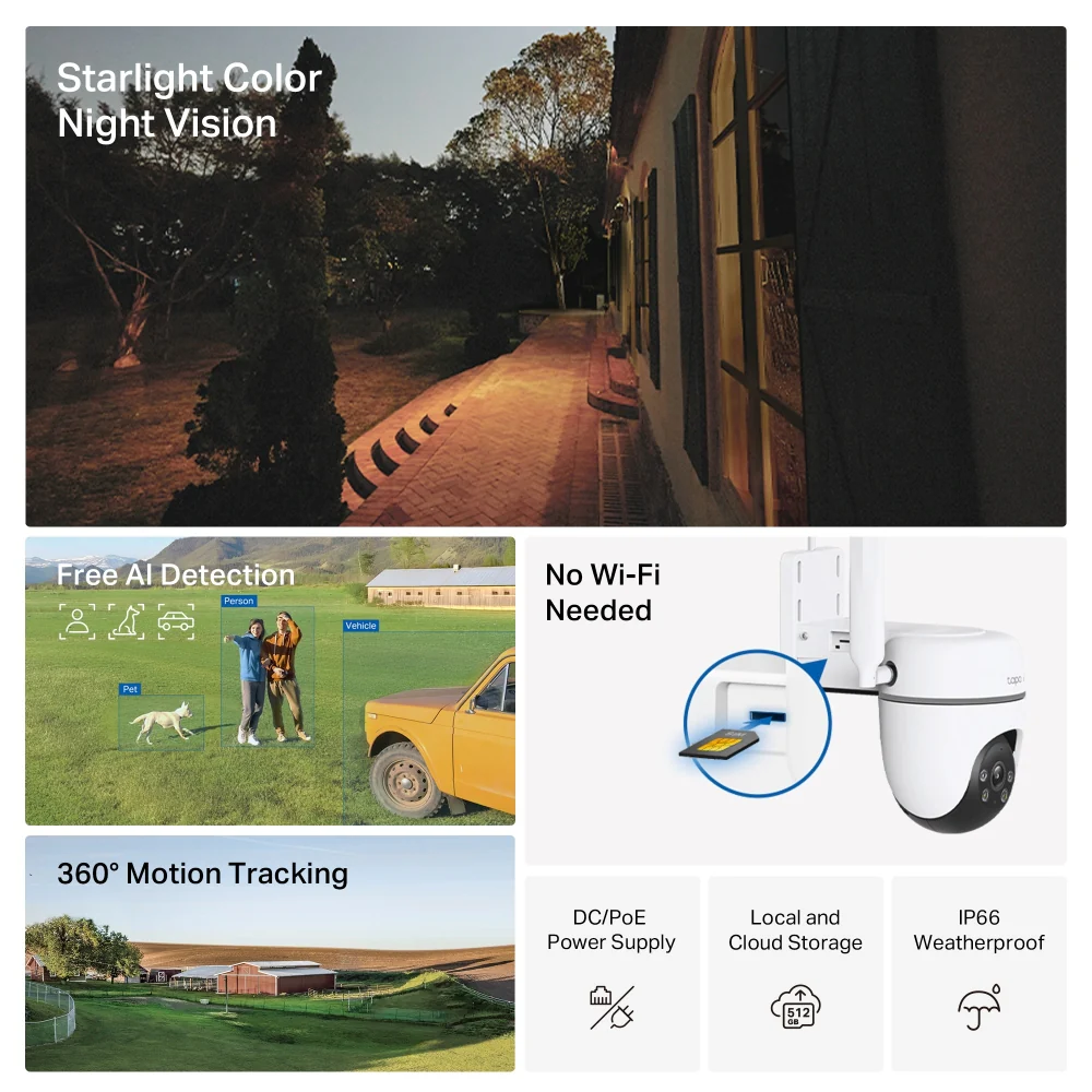 TC40GW | Outdoor Pan/Tilt 4G LTE Camera, 1080P Full HD, Colour Night Vision - Image 4