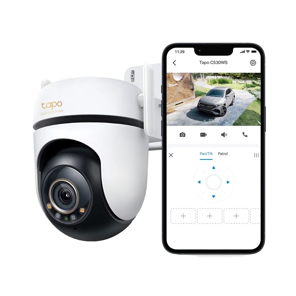 Tapo C530WS | Outdoor Pan/Tilt Wi-Fi Security Camera, 3K, Colour Night Vision - Image 3
