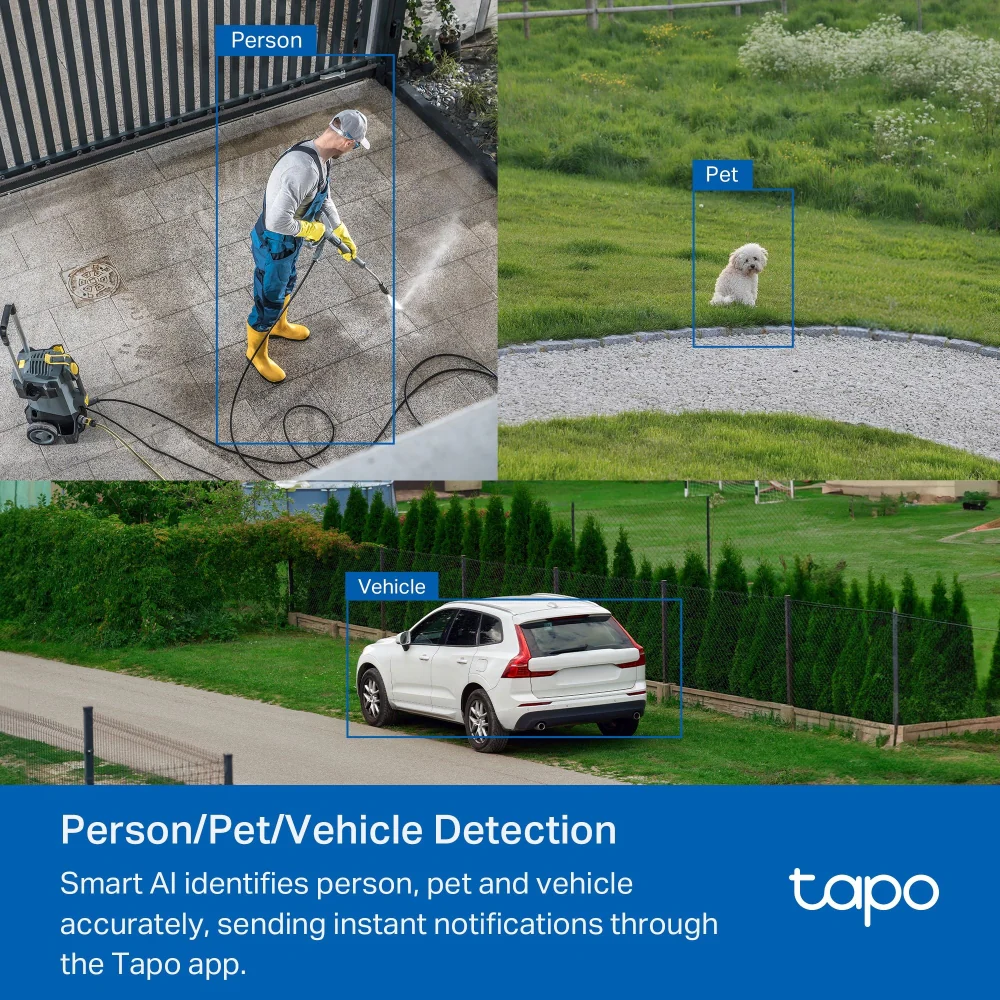 Tapo C530WS | Outdoor Pan/Tilt Wi-Fi Security Camera, 3K, Colour Night Vision - Image 9