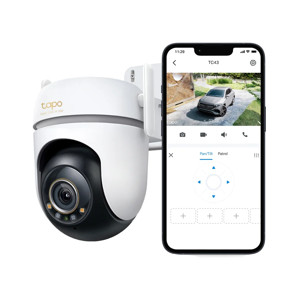 TC43 | Outdoor Pan/Tilt Security Wi-Fi Camera, 3K 5MP, Colour Night Vision - Image 3