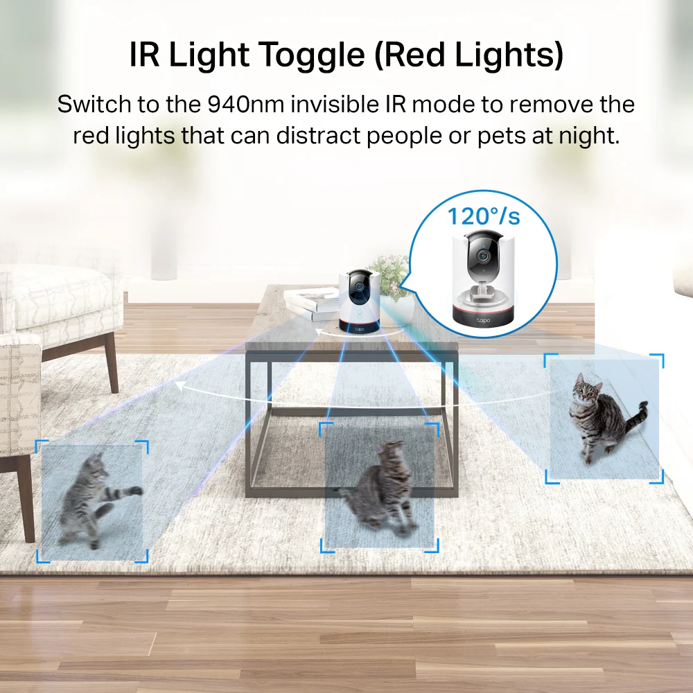 Tapo C225 | Pan/Tilt AI Home Security Wi-Fi Camera, 2K QHD, Smart Tracking - Image 6