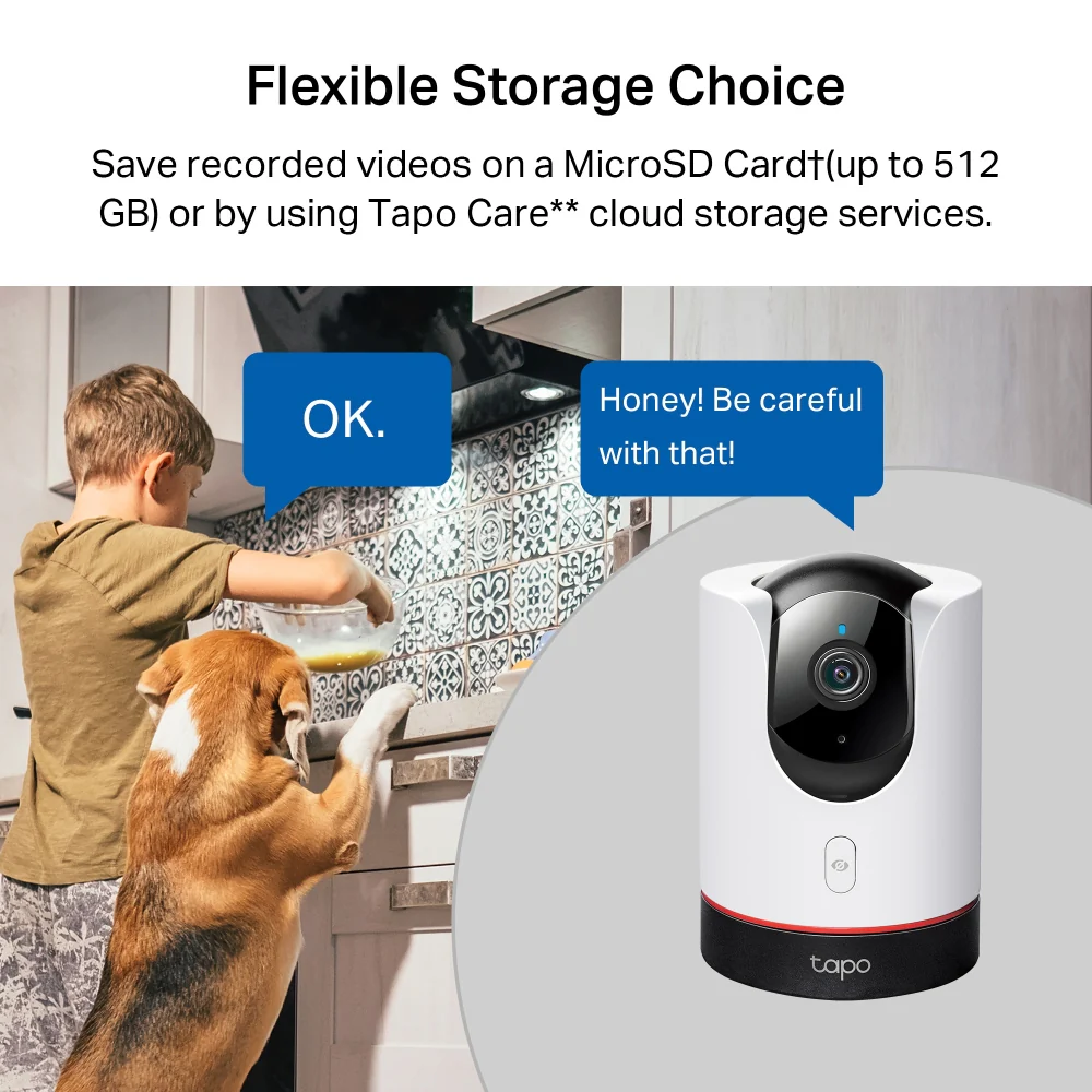 Tapo C225 | Pan/Tilt AI Home Security Wi-Fi Camera, 2K QHD, Smart Tracking - Image 9