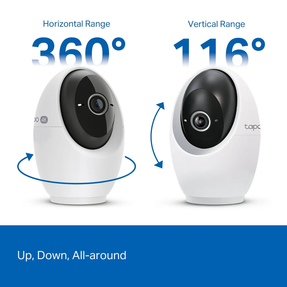 Tapo C260 | Pan/Tilt AI Home Security Wi-Fi Camera, 4K 8MP, Facial Recognition - Image 4