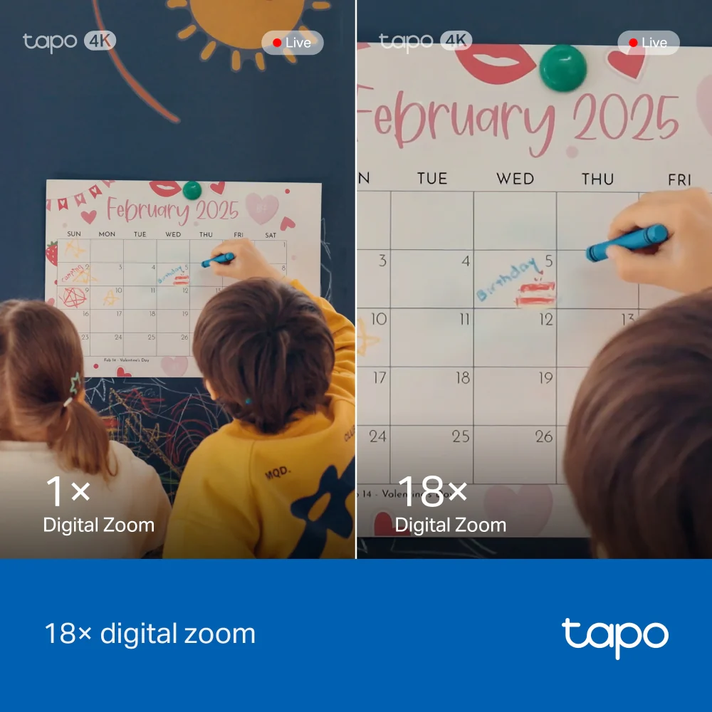 Tapo C260 | Pan/Tilt AI Home Security Wi-Fi Camera, 4K 8MP, Facial Recognition - Image 7