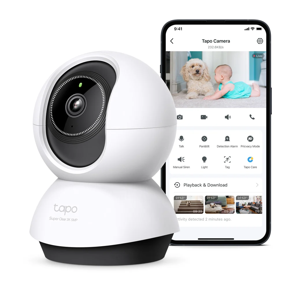 TC74 | Pan/Tilt AI Home Security Wi-Fi Camera, 3K 5MP, Night Vision - Image 12