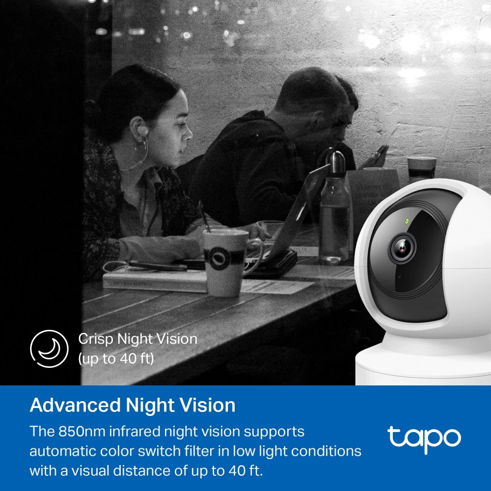 Tapo C202 | Pan/Tilt Home Security Camera, 1080P, Night Vision - Image 6