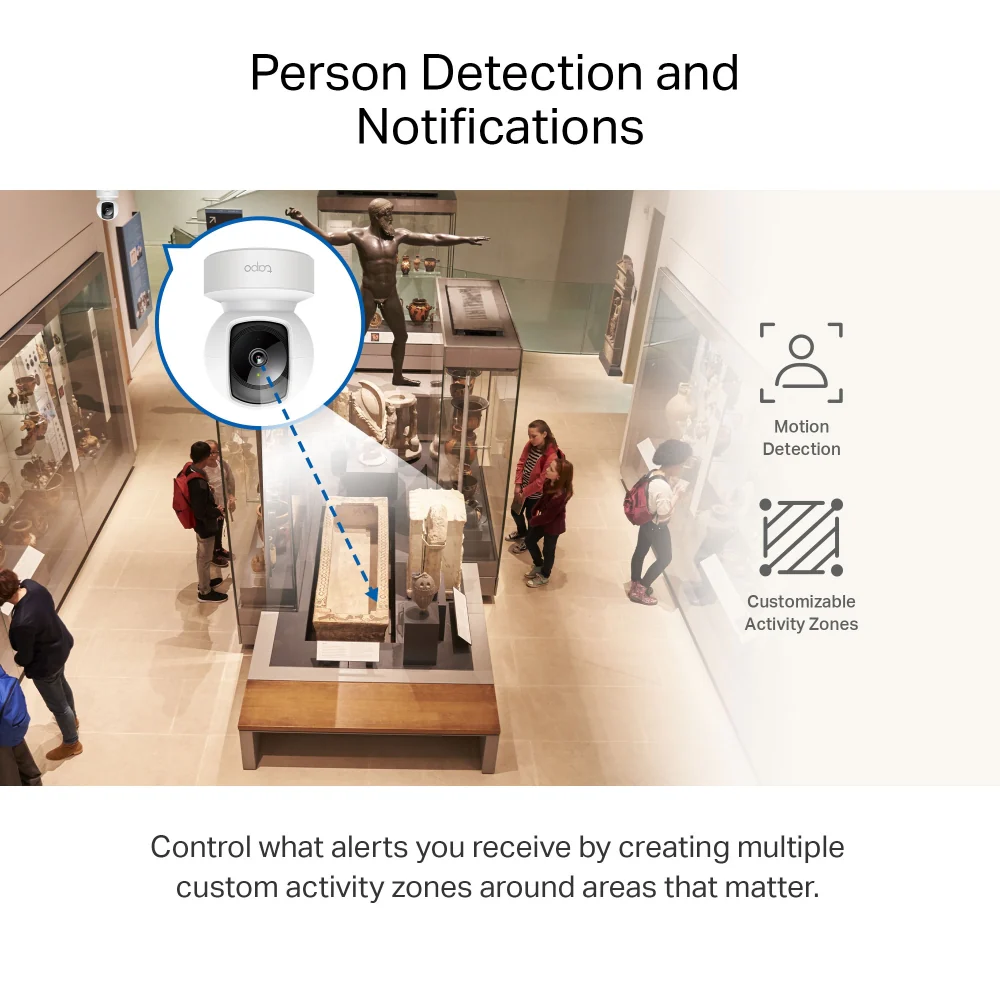 Tapo C212 | Pan/Tilt Wi-Fi Security Camera, 2K 3MP, Motion Detection - Image 4