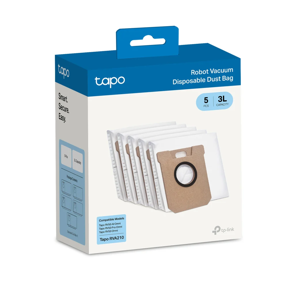 Tapo RVA210 | Robot Vacuum Dust Bag (5-Pack), Compatible with RV50 Series - Image 4