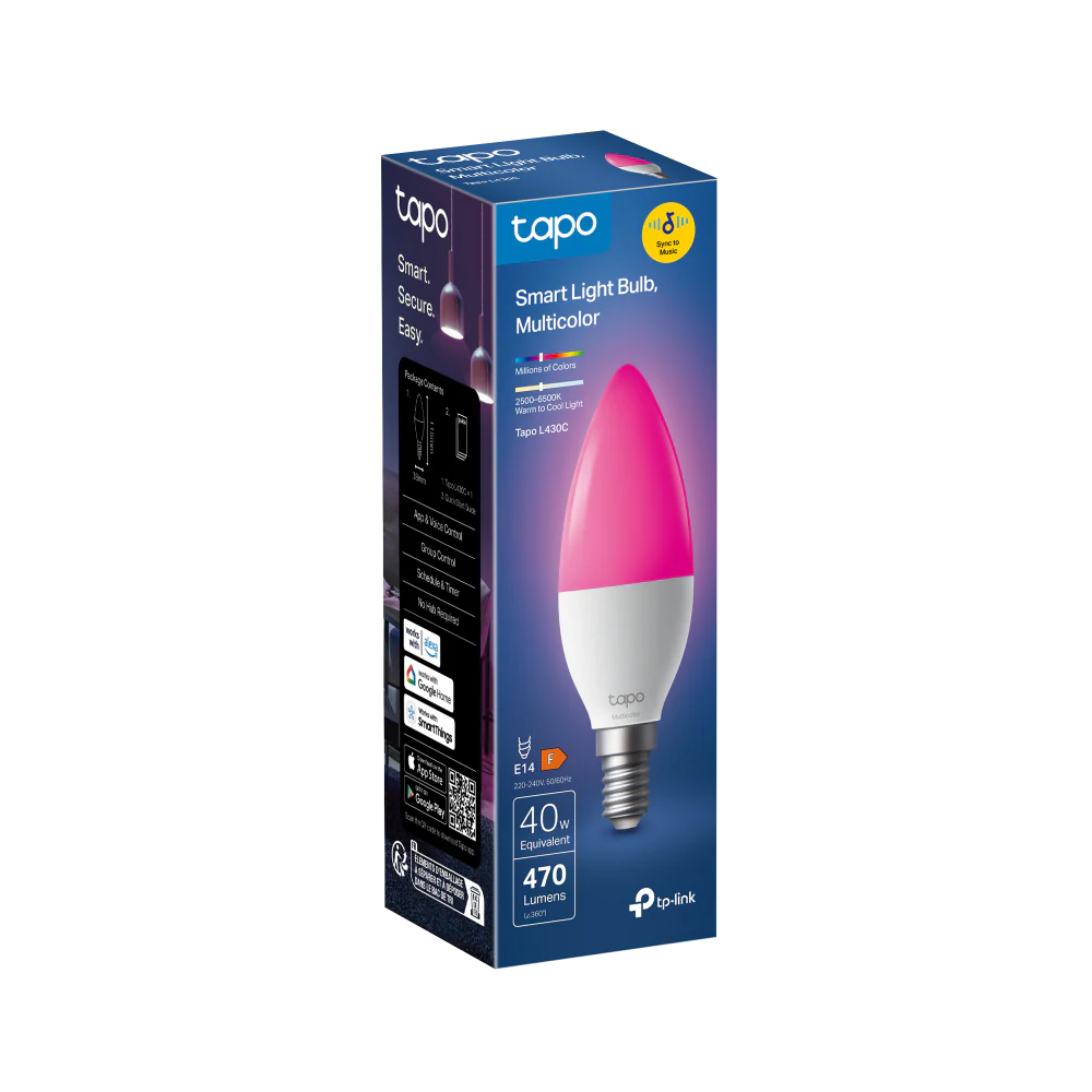 Tapo L430C (2-Pack) | Smart Multicolour Light Bulb, Tunable White, Voice Control - Image 11