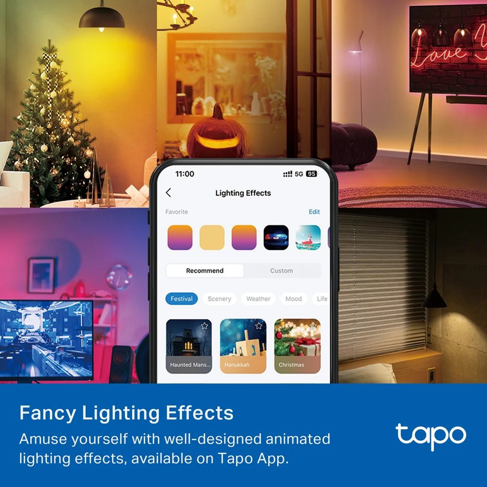 Tapo L430C (2-Pack) | Smart Multicolour Light Bulb, Tunable White, Voice Control - Image 6