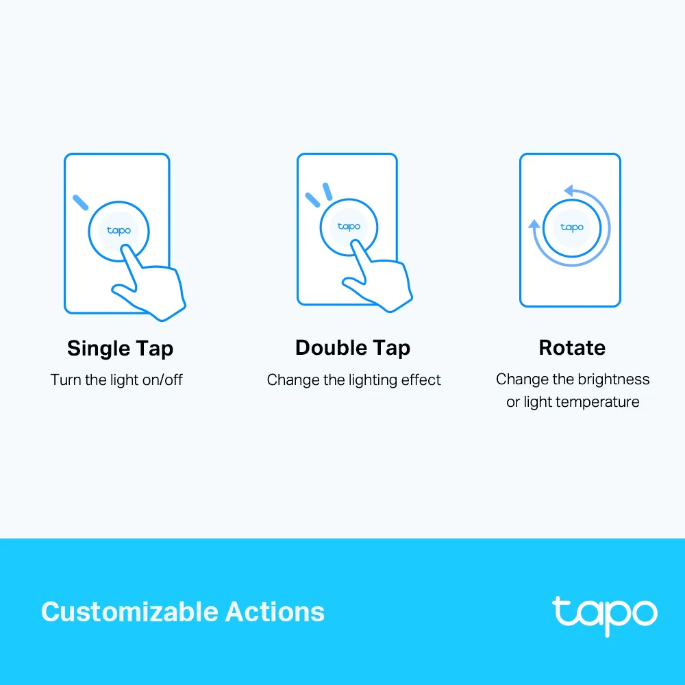 Tapo S200D | Smart Remote Dimmer Switch, Custom Actions - Image 4