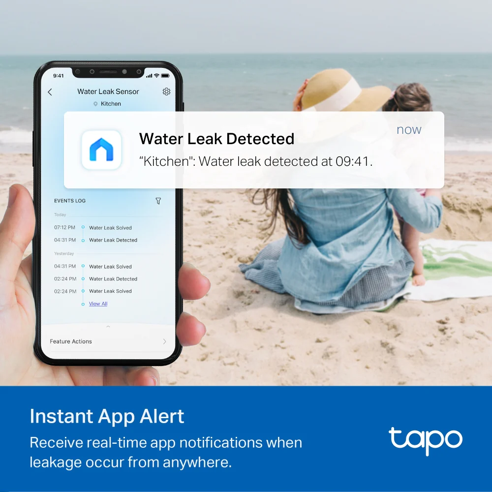 Tapo T300 | Smart Water Leak Sensor, 90dB Alarm, IP67 Waterproof - Image 5