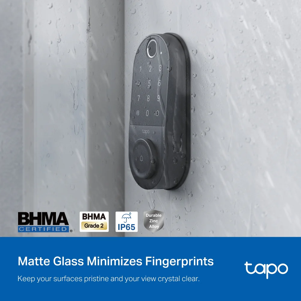 Tapo DL110 | Smart Wi-Fi Door Lock, Fingerprint Recognition, Multiple Unlock Methods - Image 5