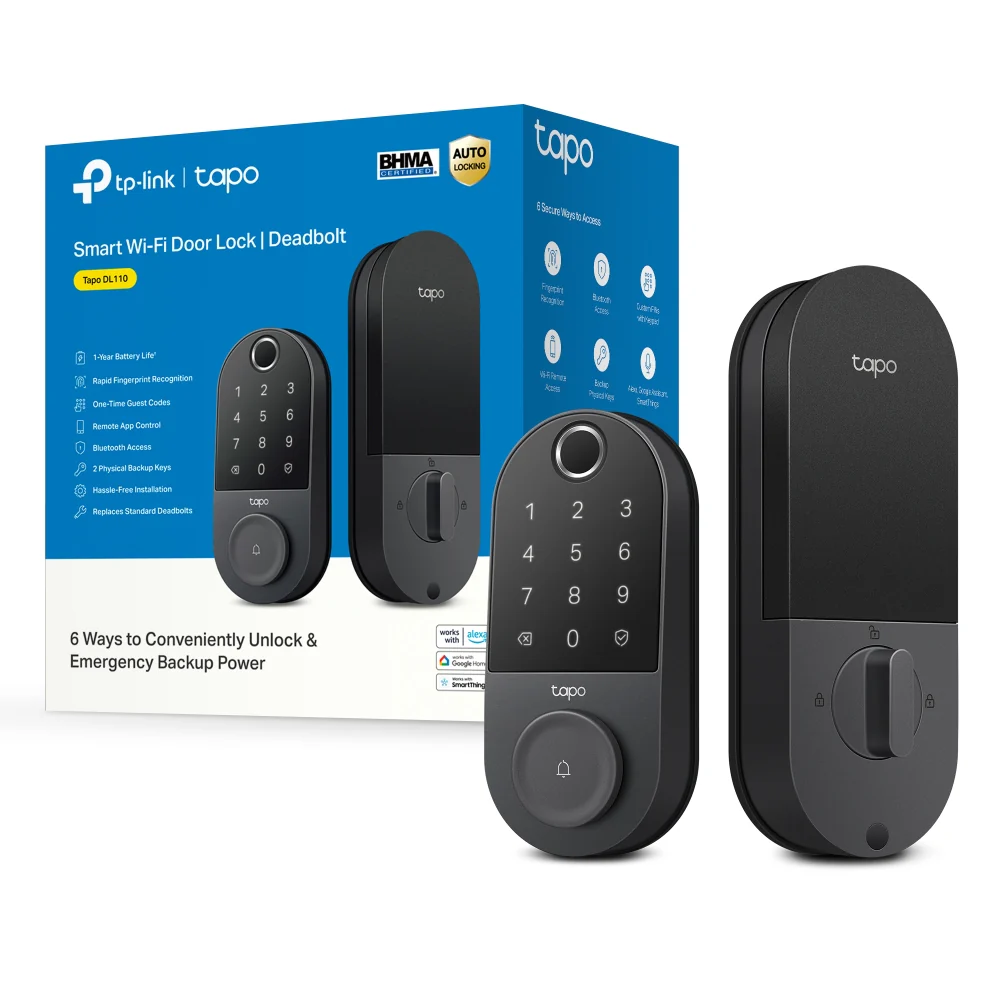 Tapo DL110 | Smart Wi-Fi Door Lock, Fingerprint Recognition, Multiple Unlock Methods - Image 8