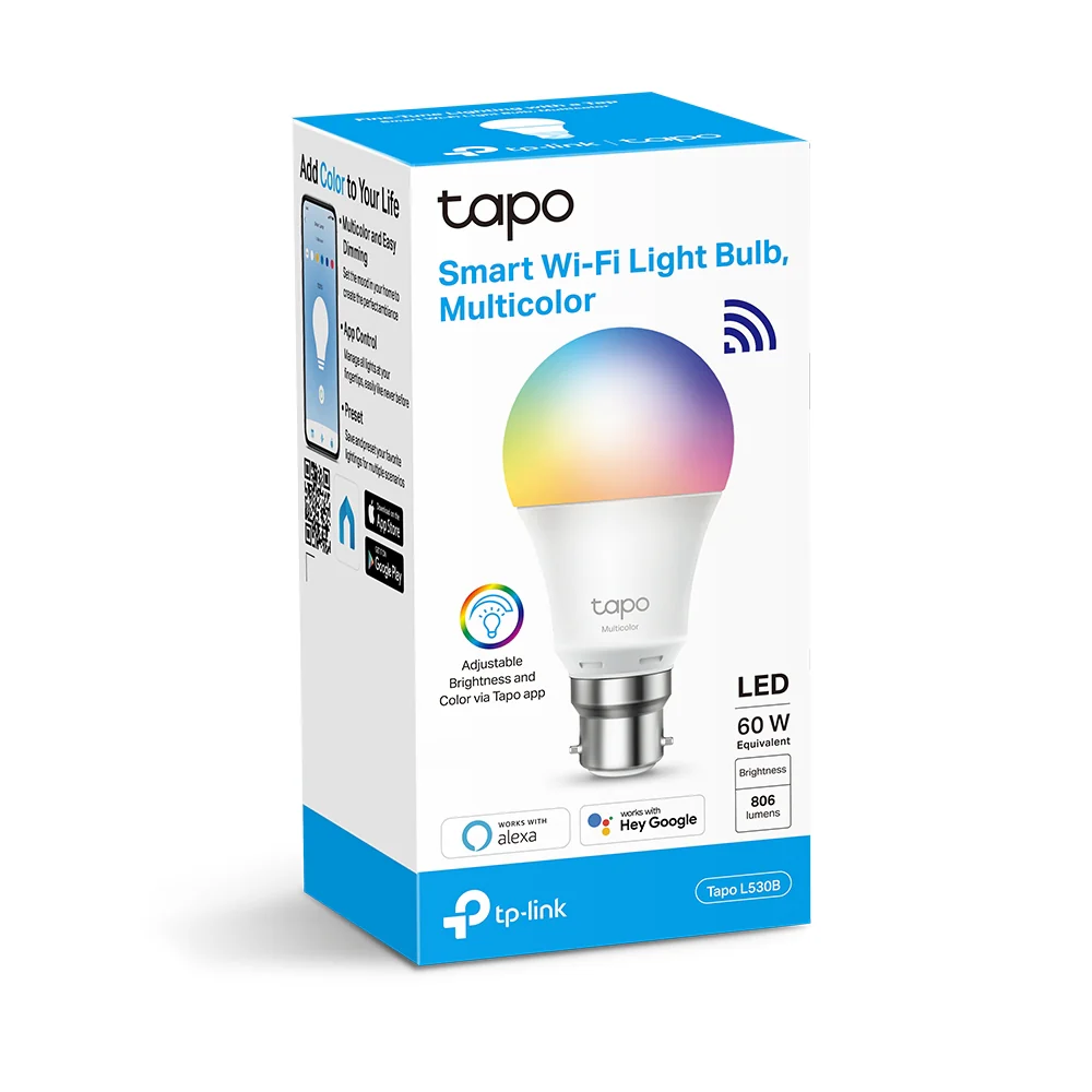 Tapo L530B | Smart Wi-Fi Light Bulb, B22 Base, Multicolour, App & Voice Control - Image 8