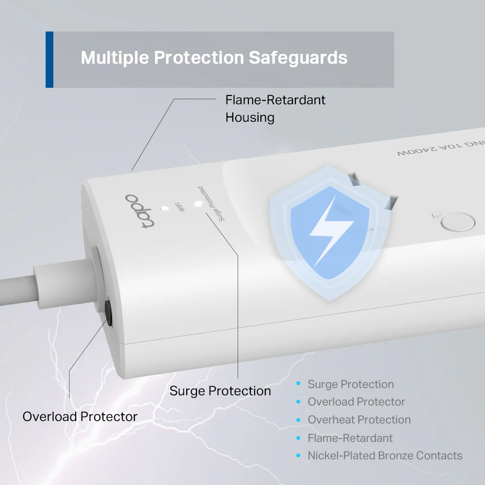 Tapo P300 | Smart Wi-Fi Power Strip, Individually Controlled Outlets, App & Voice Control - Image 4