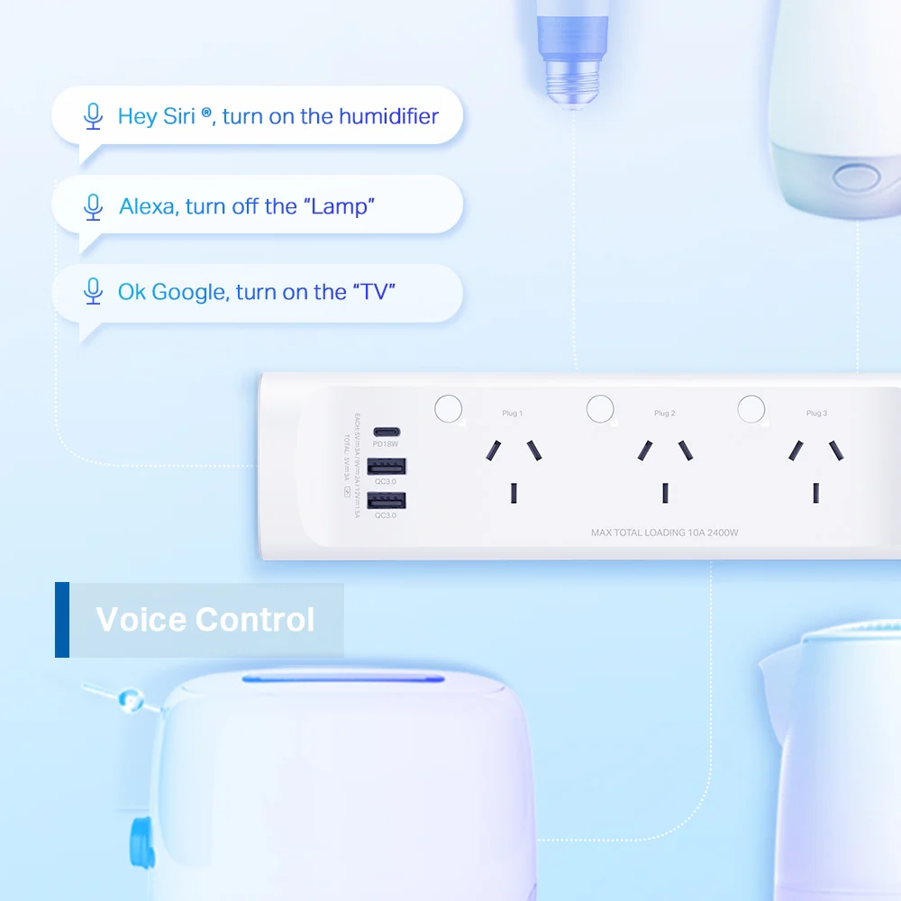 Tapo P300 | Smart Wi-Fi Power Strip, Individually Controlled Outlets, App & Voice Control - Image 5