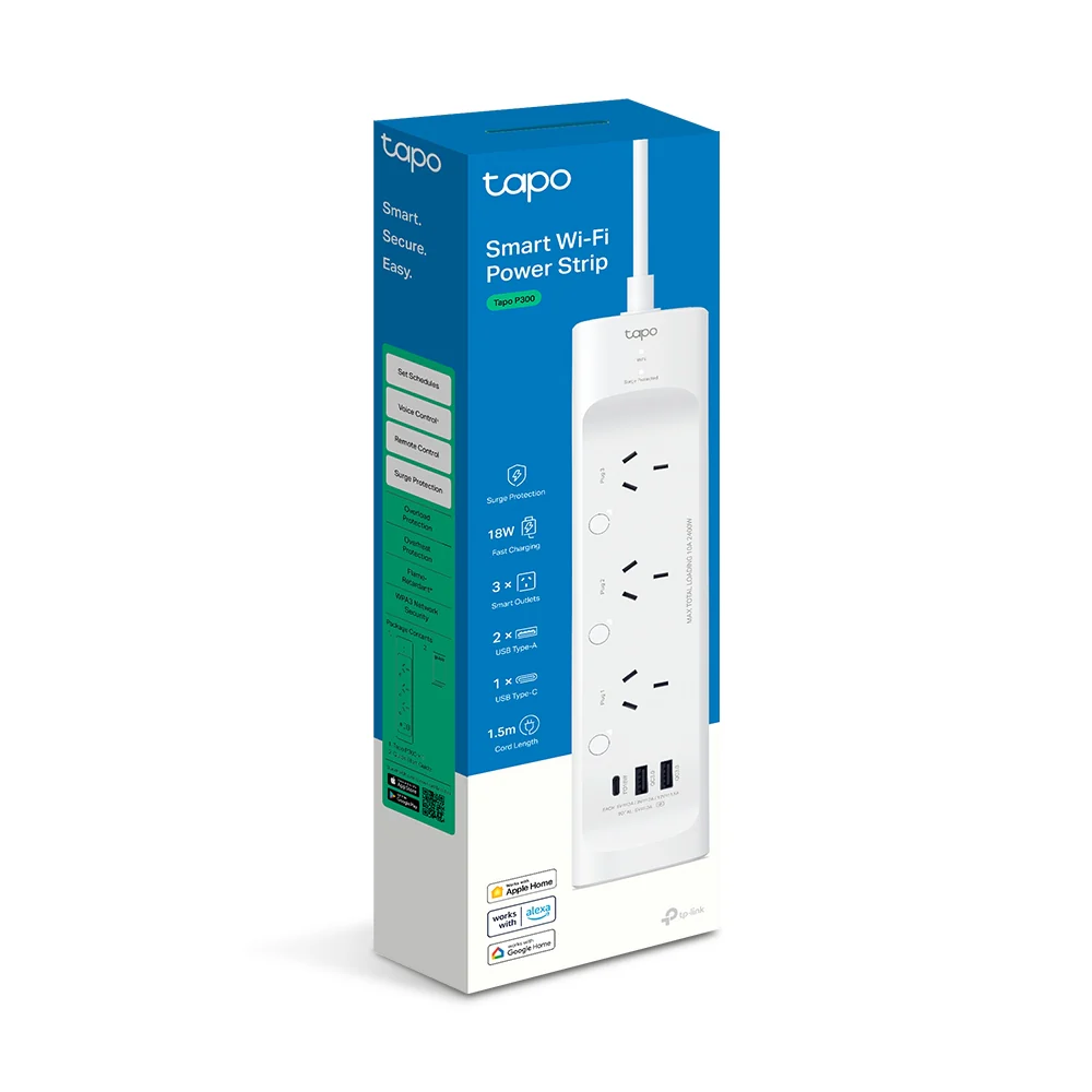 Tapo P300 | Smart Wi-Fi Power Strip, Individually Controlled Outlets, App & Voice Control - Image 9