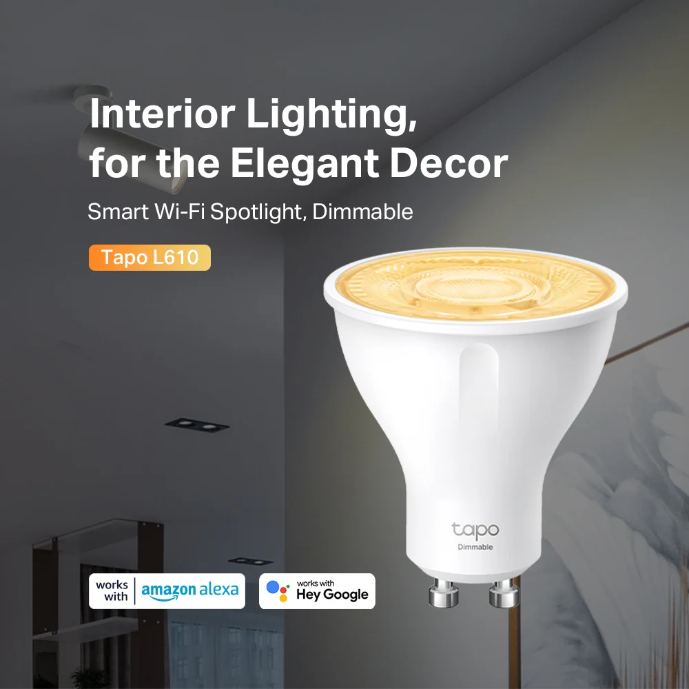 Tapo L610 | Smart Wi-Fi Spotlight, GU10 Base, Dimmable Warm White - Image 7