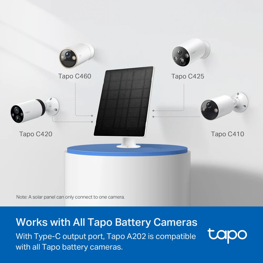 Tapo A202 | Solar Panel, IP65 Weatherproof, Type-C & Micro USB - Image 7