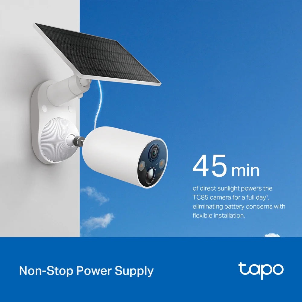 TC85 Series| Solar/Battery Outdoor Camera, 2K 4MP, Colour Night Vision, Free AI Detection - Image 8