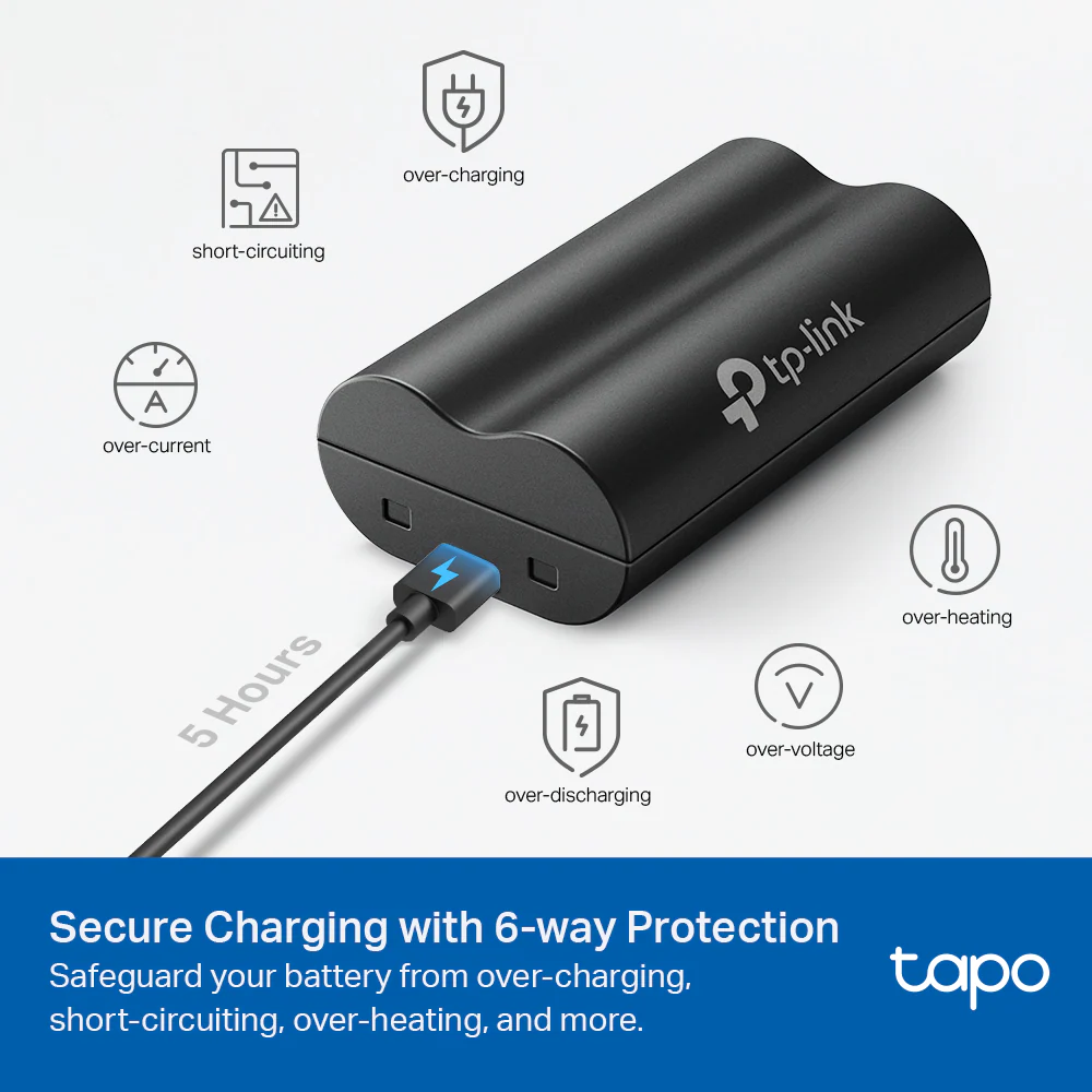 Tapo A100 | Battery Pack, 6700mAh Capacity, Quick Release Design - Image 5