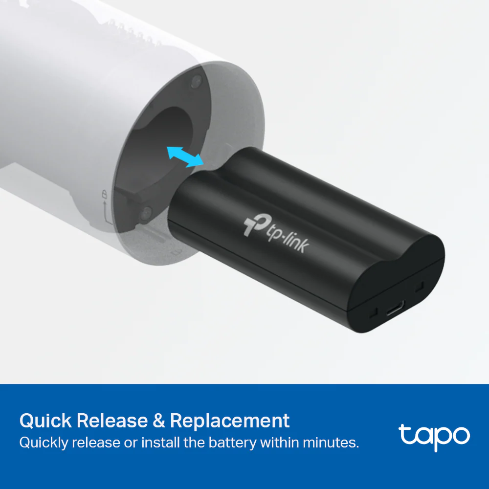 Tapo A100 | Battery Pack, 6700mAh Capacity, Quick Release Design - Image 6