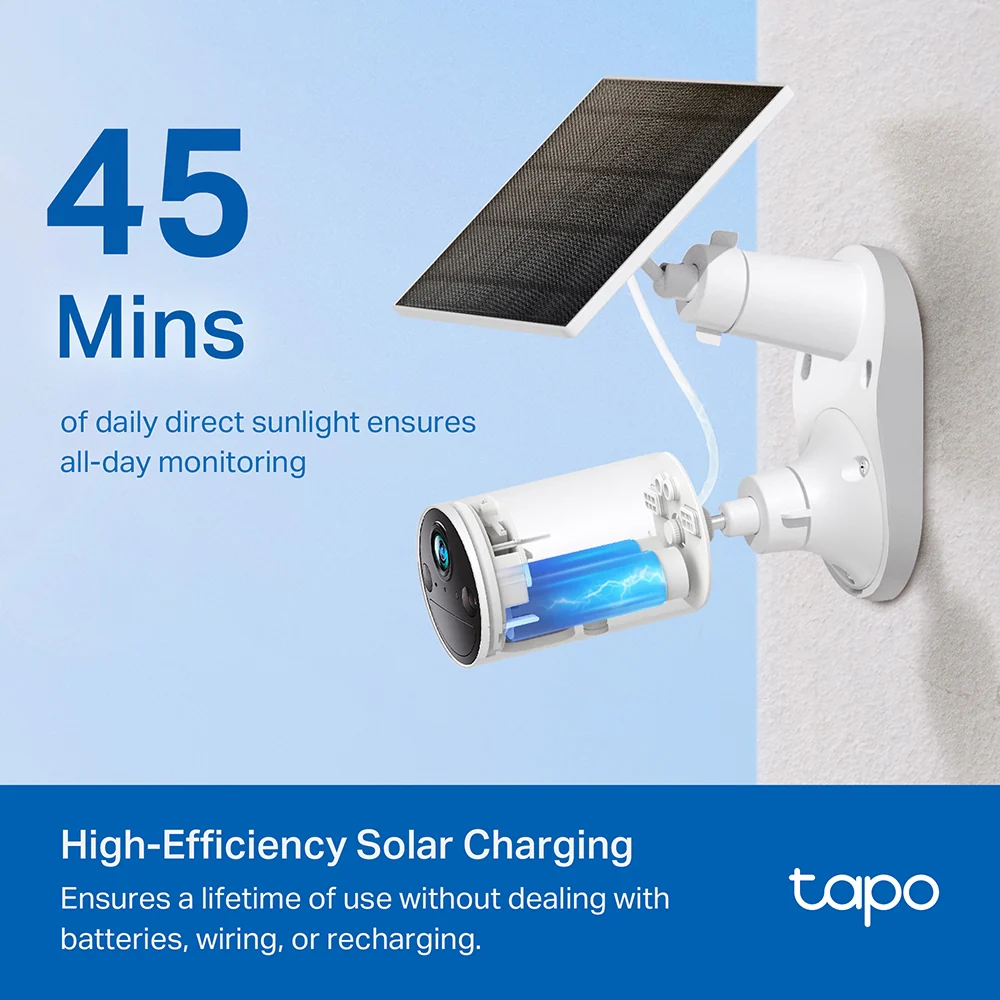Tapo A201 | Solar Panel, Type-C Charging, IP65 Weatherproof - Image 6
