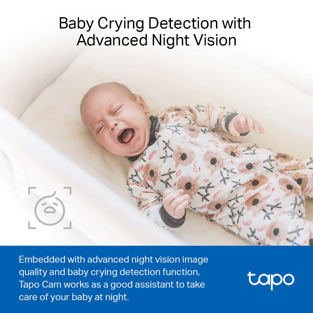 Tapo C100 | Home Security Wi-Fi Camera, 1080P, Advanced Night Vision, Two-Way Audio - Image 5