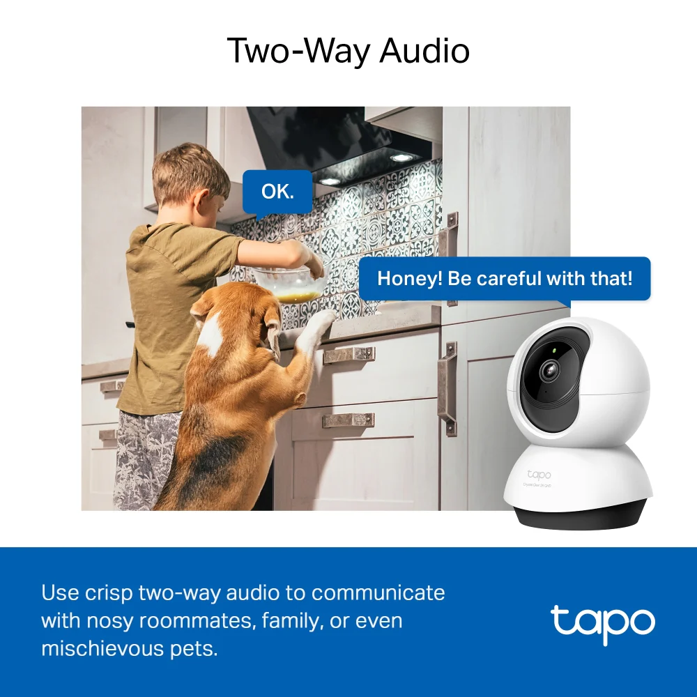 Tapo C220 | Pan/Tilt AI Home Security Wi-Fi Camera, 2K 4MP, Free AI Detection, Two-Way Audio - Image 7