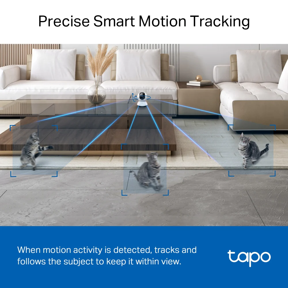 Tapo C220 | Pan/Tilt AI Home Security Wi-Fi Camera, 2K 4MP, Free AI Detection, Two-Way Audio - Image 8