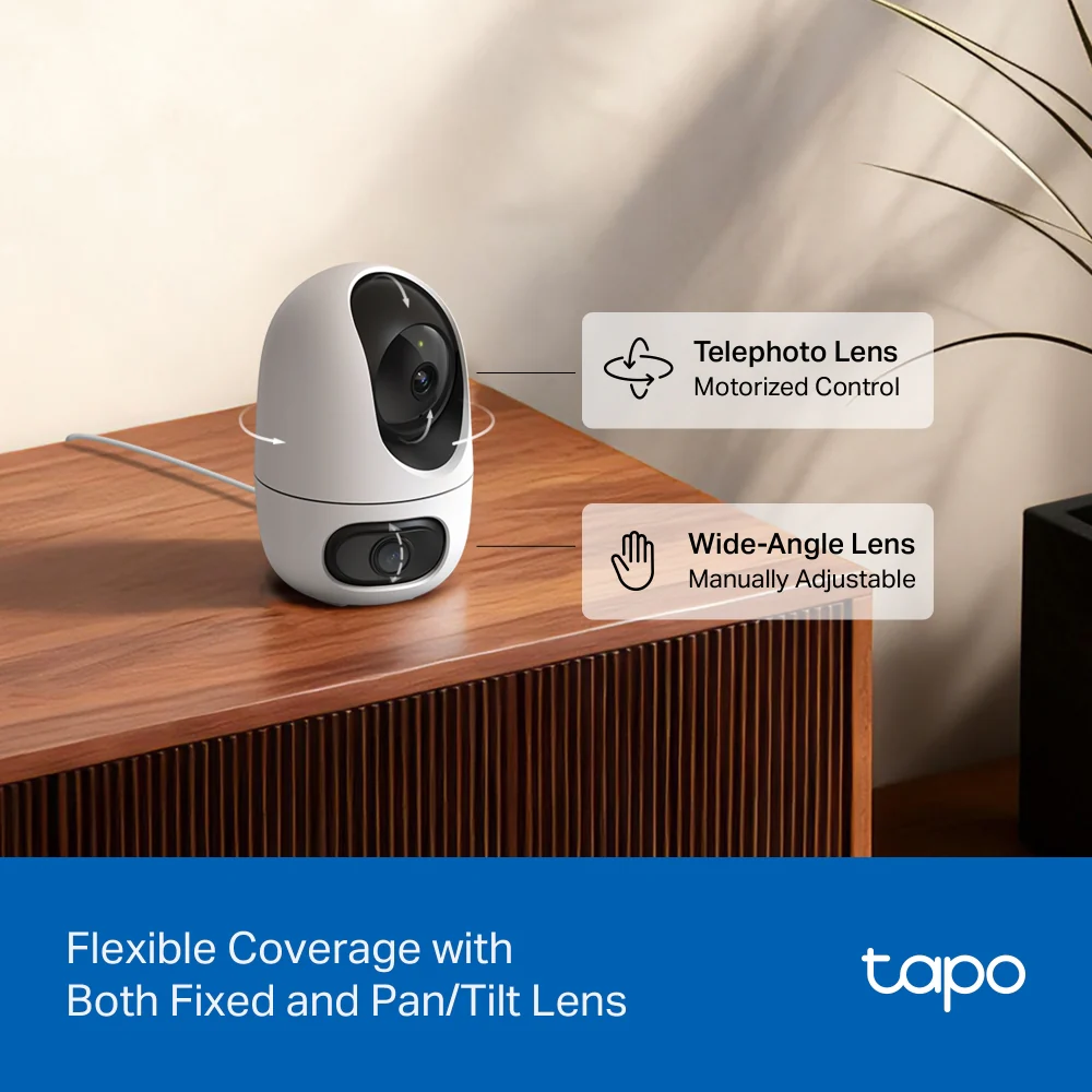 Tapo C245D | Dual-Lens Pan/Tilt Security Camera, Dual 2K, AI Detection - Image 6