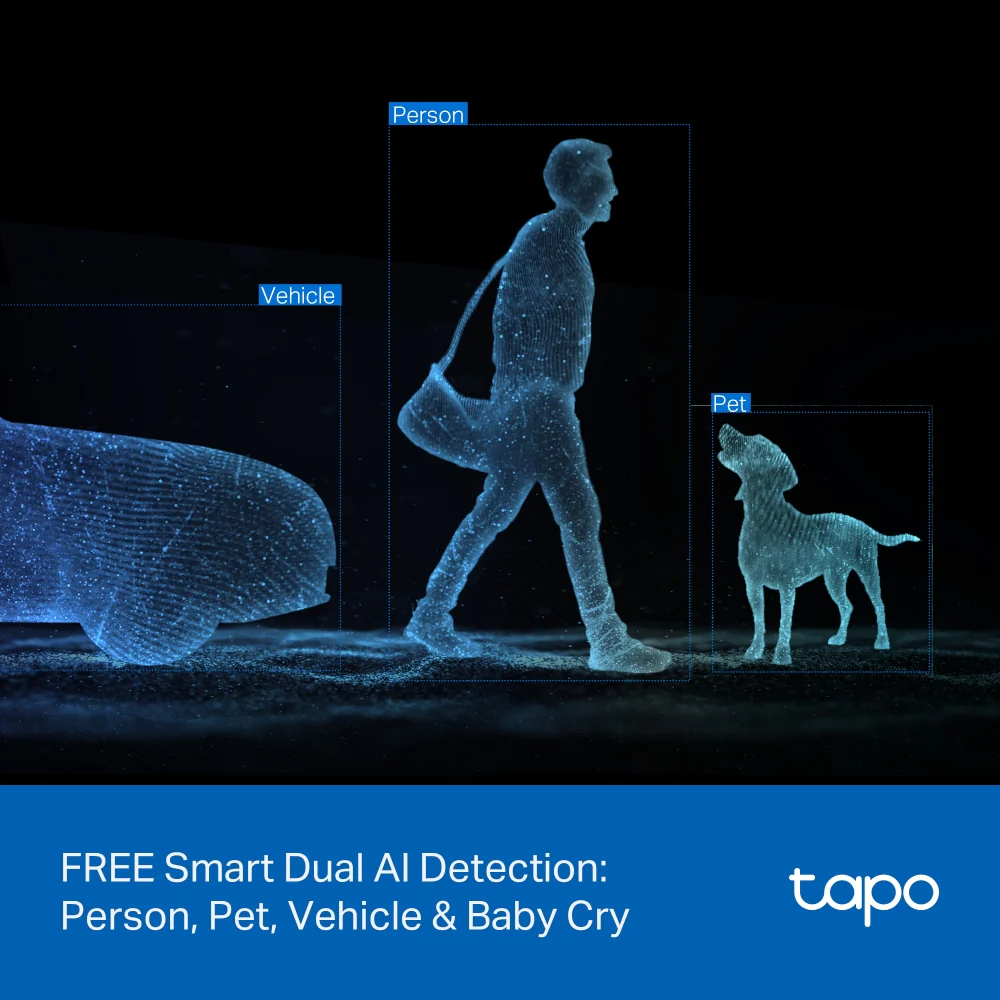 Tapo C245D | Dual-Lens Pan/Tilt Security Camera, Dual 2K, AI Detection - Image 9