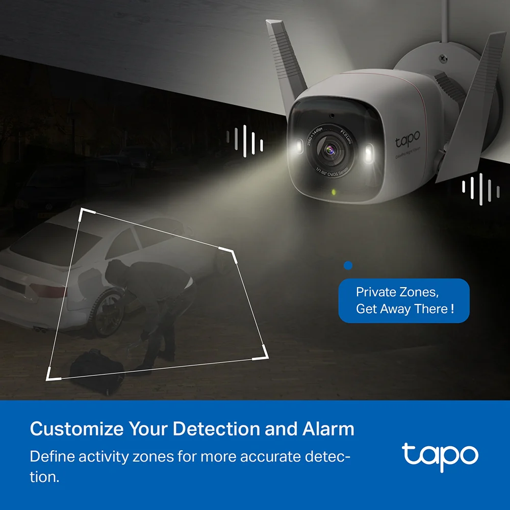 Tapo C325WB | Outdoor Security Wi-Fi Camera, 2K QHD, ColorPro Night Vision - Image 7