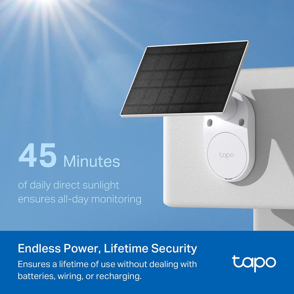 Tapo C410 KIT | Solar-Powered Security Camera Kit, 2K 3MP, Night Vision, Two Way Audio - Image 5