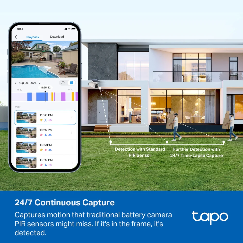 Tapo C465 | Solar Security Camera, 4K 8MP, AI Detection - Image 6